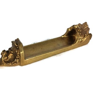 Small Ornate Wall Mounted Console Shelf Gold Plaster Hollywood Regency Corbel
