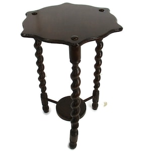 Barley Twist Dreibein Beistelltisch Pflanzensockel Pflanzen Bonsai Ständer Rustikale Scheune Bauernhausstil