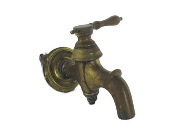 Large Antique Faucet Tap Architectural Industrial Barn Country Farmhouse Sink Reclaimed