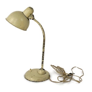 Industrial Kaiser Lamp by Idell Bauhaus Vintage Marked Desk Table Lamp