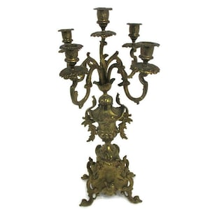 Gothic Large Candle Holder Candlestick Candelabra 5 Arm Impressive  WOW