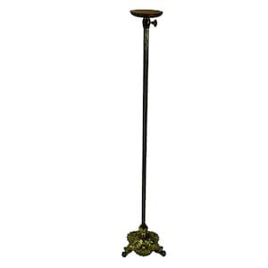 Stockman Marked Hat Floor Stand Rack Brass Ornate Exceptional Extremely rare