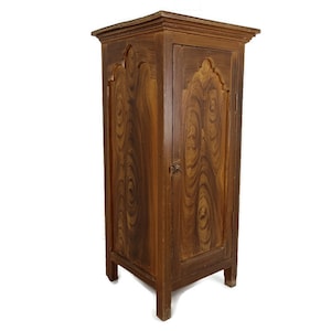 Archivador grande de pie con aspecto de palisandro, madera, estilo gótico, antiguo, magnífico