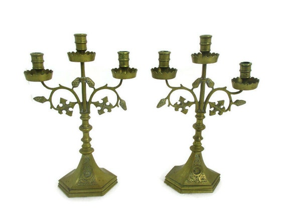 Candelabros para velas de pareja candelabros de iglesia - Etsy España Candelabros para velas de pareja candelabros de iglesia - Etsy España