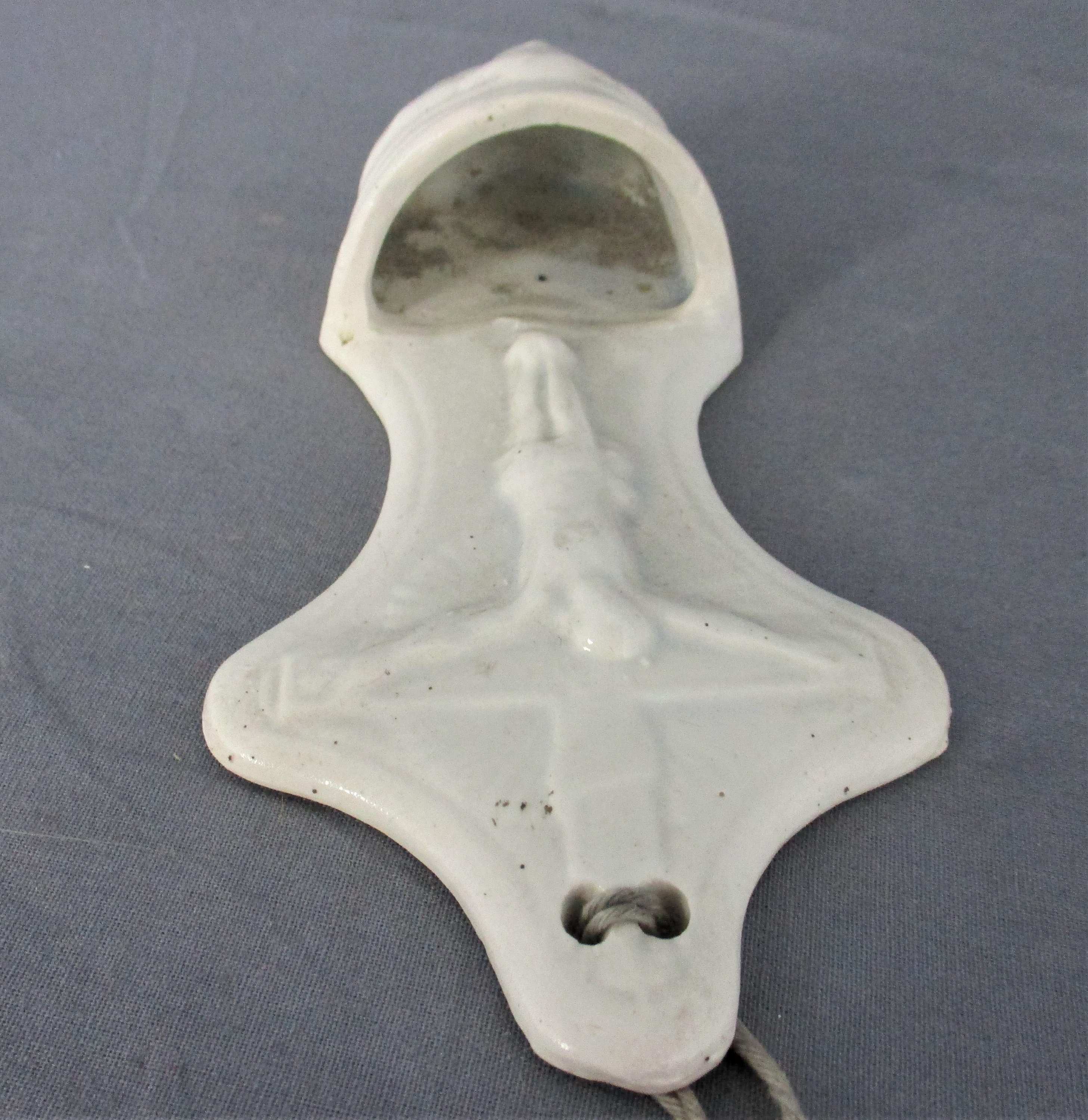 Antikes weißes Weihwasser Schriftgefäß Christus Porzellan | Etsy