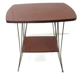 Kleiner Vintage authentischer Fernsehtisch Mid Century Modernist Atemberaubend Funky selten