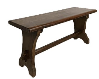 Franse rustiek houten schraagbank / lage tafel