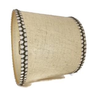 Vintage Lampenschirm Stoff Weiß Grün Authentische Shades für Lampe Japandi Stil Retro