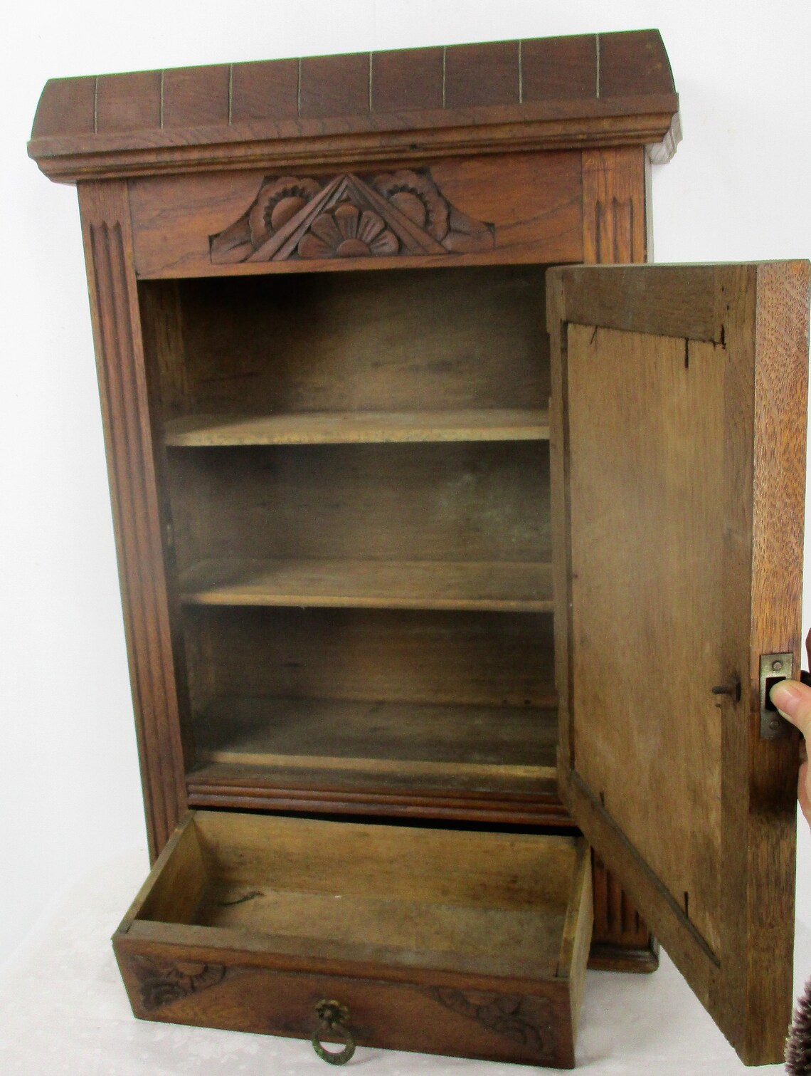 Kitchen Apothecary Bathroom Wall Hand Carved Etsy