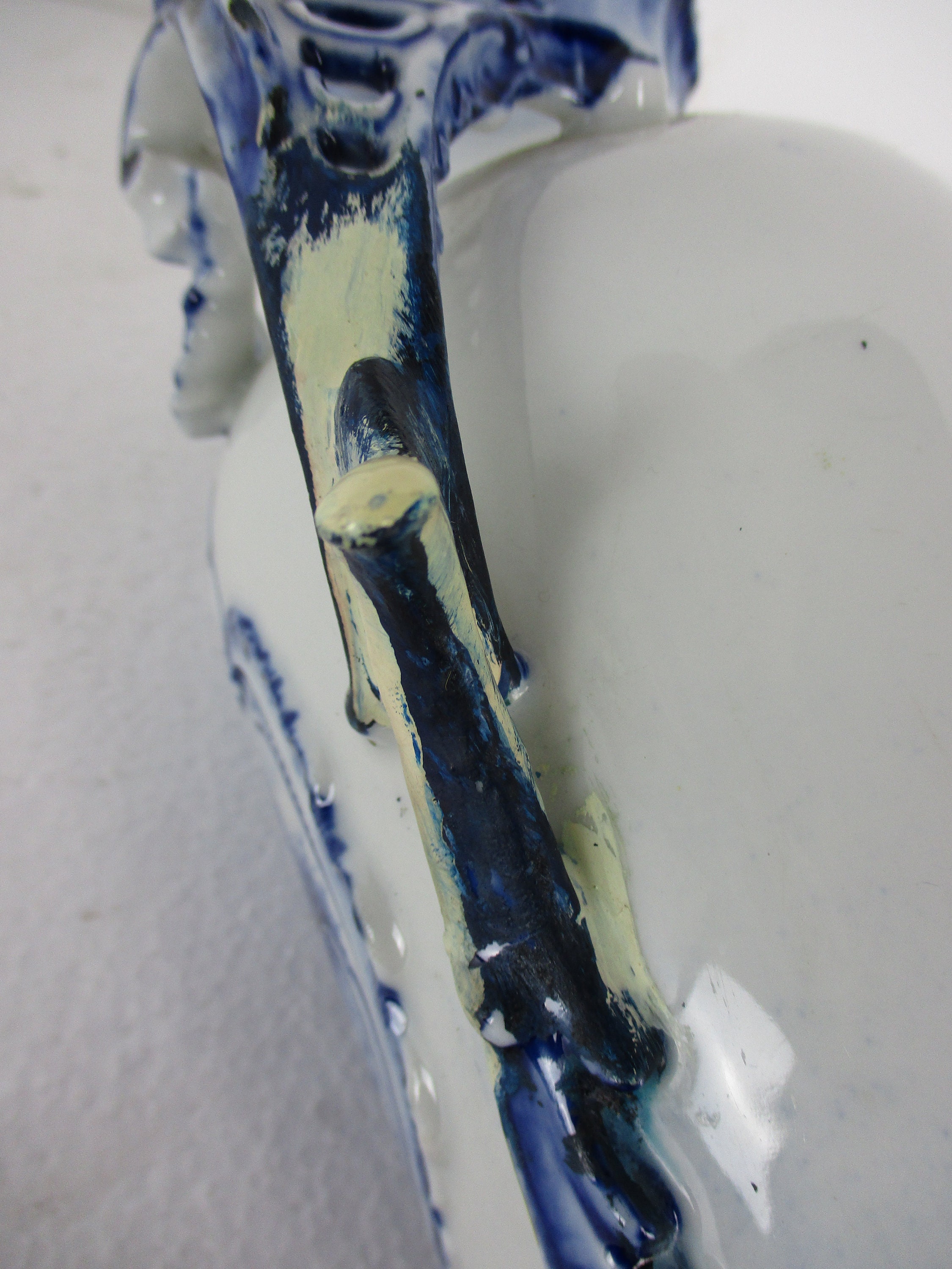 アンティーク 19 世紀 ラウエンシュタイン 花瓶 ジャー 磁器 ドイツ