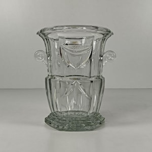 Cristalleries De Lorraine Glass Crystal French Ice Bucket   Seau à Champagne vintage
