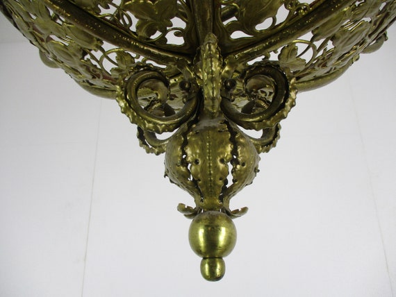 Antique Hand Made Brass Chandelier Designer Verlinden 9 Lights Exquisite  Unique -  Canada