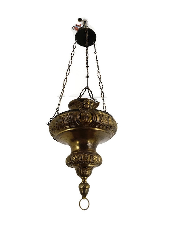 A Brass Neo-Gothic Cachepot A Brass Neo-Gothic Cachepot
