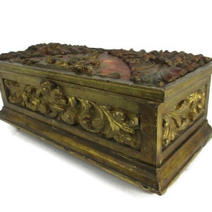18th Century Wooden Ornate French Blanket Wedding Hope Chest Trunk Gorgeous!!