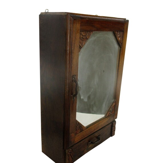 Art Deco Kitchen Apothecary Medicine Wall Bathroom Cabinet Etsy