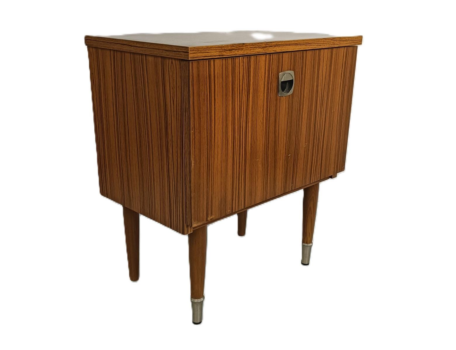 Table De Chevet Vintage En Teck, Table Chevet, Meuble Chambre Danemark Scandinave