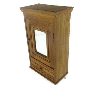 Large Apothecary Bathroom Medicine Kitchen Cabinet Wood Barn Farmhouse Style