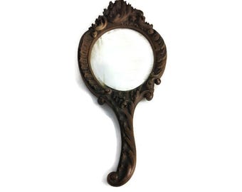 アール・ヌーヴォーの手鏡:木彫り、天使と植物 - 1908年 - Etsy アール・ヌーヴォーの手鏡:木彫り、天使と植物 - 1908年 - Etsy