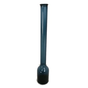 Scandinavian Vintage Bottle Vase Petrol Blue  Glass Art glass Decorative HTF Collector