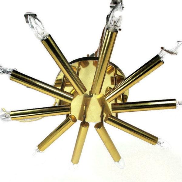 Stunning Sputnik Spider Chandelier Flush mount Atomic Boulanger Marked Sciolari