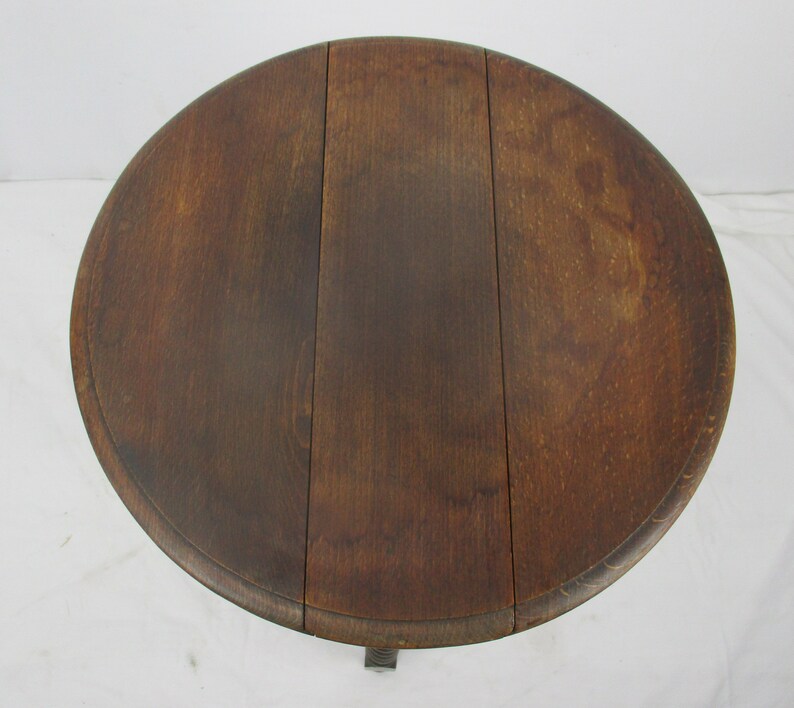 Barley Twist Wood Side Occasional Wine Coffee Tea Table Pedestal Plant Stand pliable