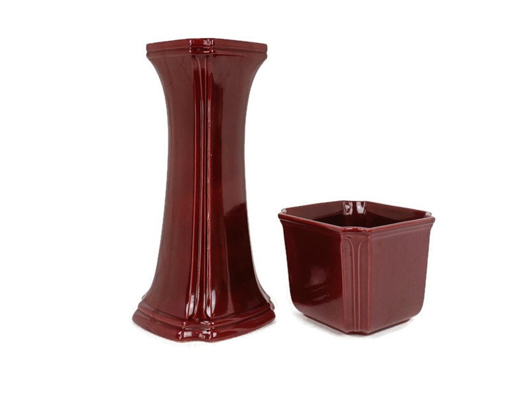 Vintage Planter Plus Pedestal Ceramic Pottery West Germany 1960 ...