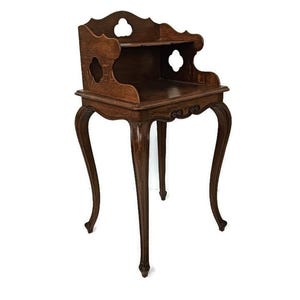 Mesita de noche para pasillo, mesa auxiliar, armario, escritorio, mueble, madera antigua, bonito