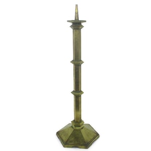 Antique Candle Holder Candle stick Church  Chapel Altar Monastery Brass XL 47.63&quot;