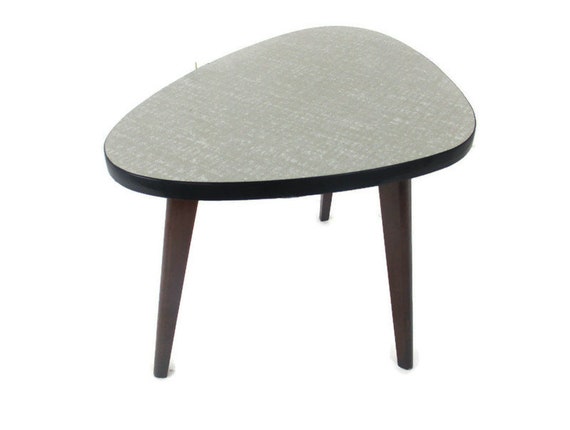 Retro Vintage Tripod Coffee Side Wine Table Mid Century Space Age Rockabilly