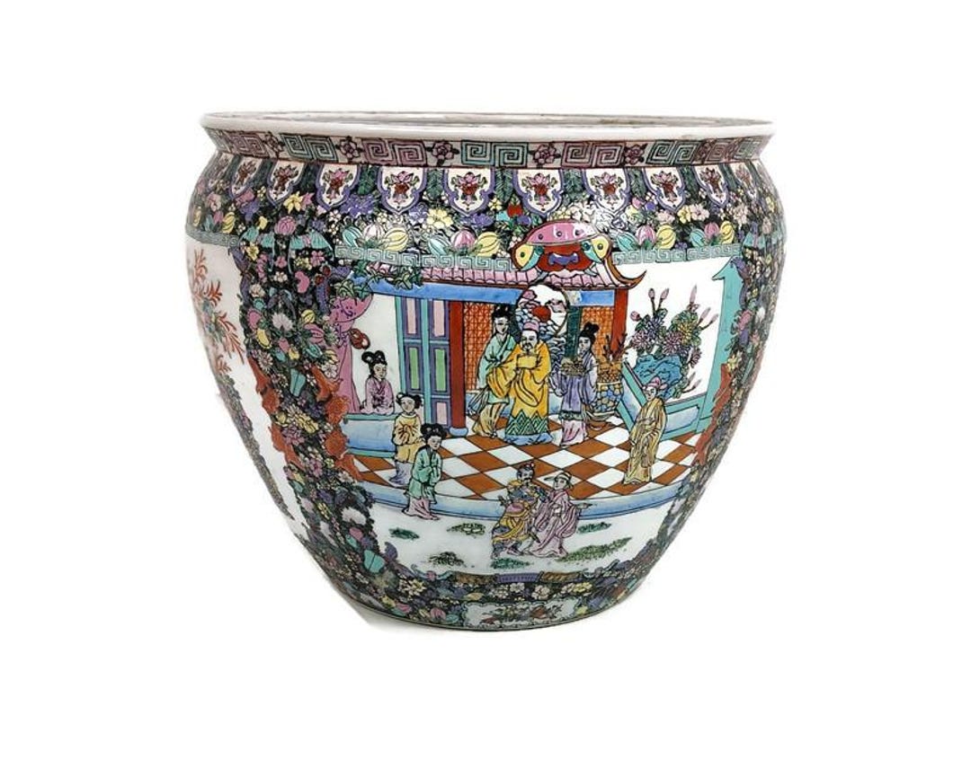 Chinese giant vase アンティーク巨大中国壺、鉢　中國製造的巨型花瓶　札幌より Chinese giant vase アンティーク巨大中国壺、鉢 中國製造的巨型花瓶
