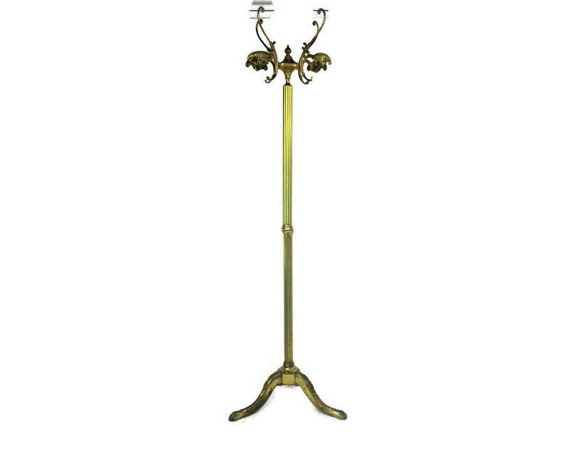 brass hall tree coat rack