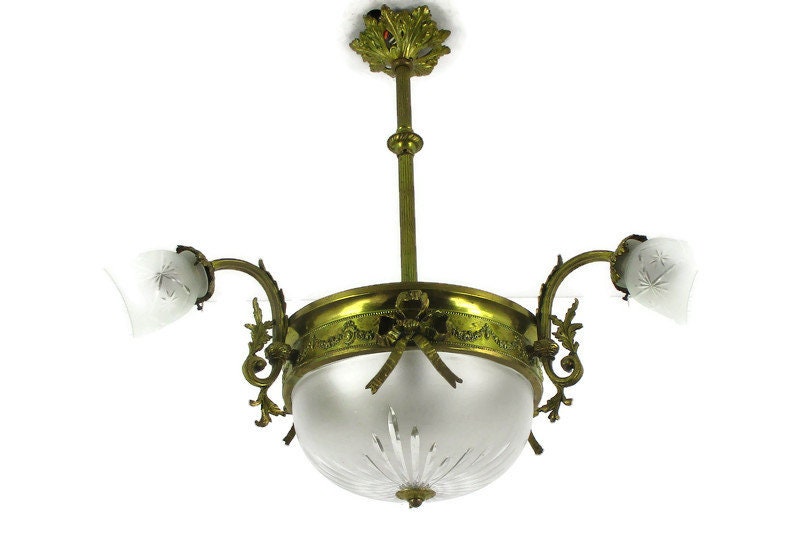 Art nouveau chandelier sale reproduction