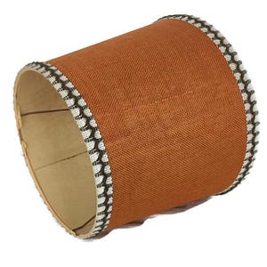 Vintage lamp Shade Fabric Orange  Authentic Shades for Lamp Japandi style retro