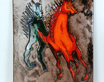 オマージュアート　黒馬 Amazon.co.jp: 黒い馬の絵画キャンバスアート：野生動物絵のプリント