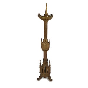 Antique Candle Holder Candle stick Church Chapel Altar Monastery Brass church Stunning