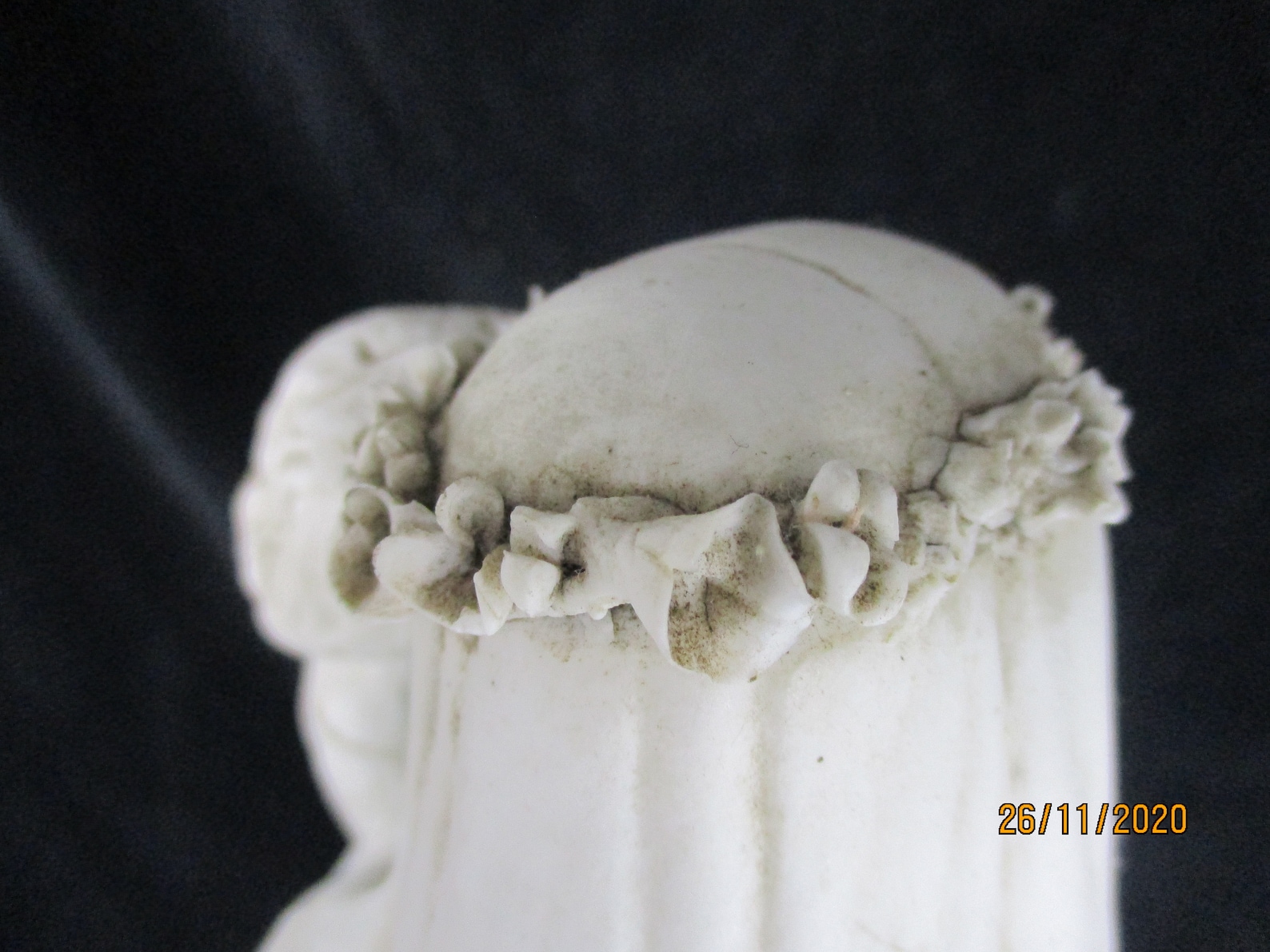 Large French Antique 1900 Bisque Statue Virgin Mary Our Lady Madonna ...