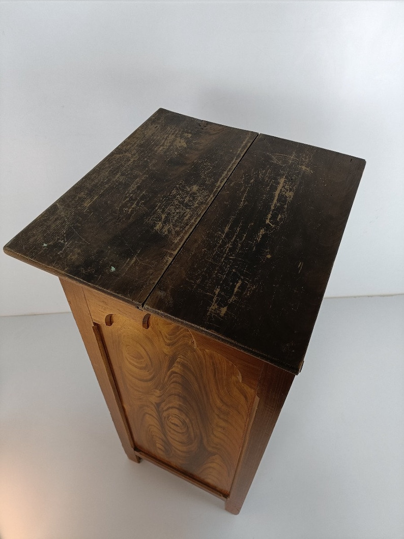 Large Filing Standing Cabinet Palissander Look Wood Gothic Style Antique Gorgeous image 9