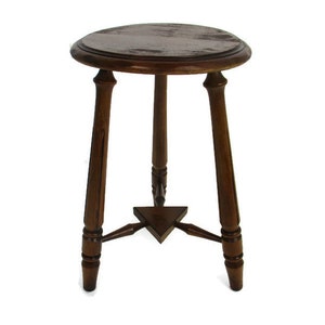 Wooden Side Wine Table Pedestal Plant Bonsai Stand Two Tier Barn Country Style