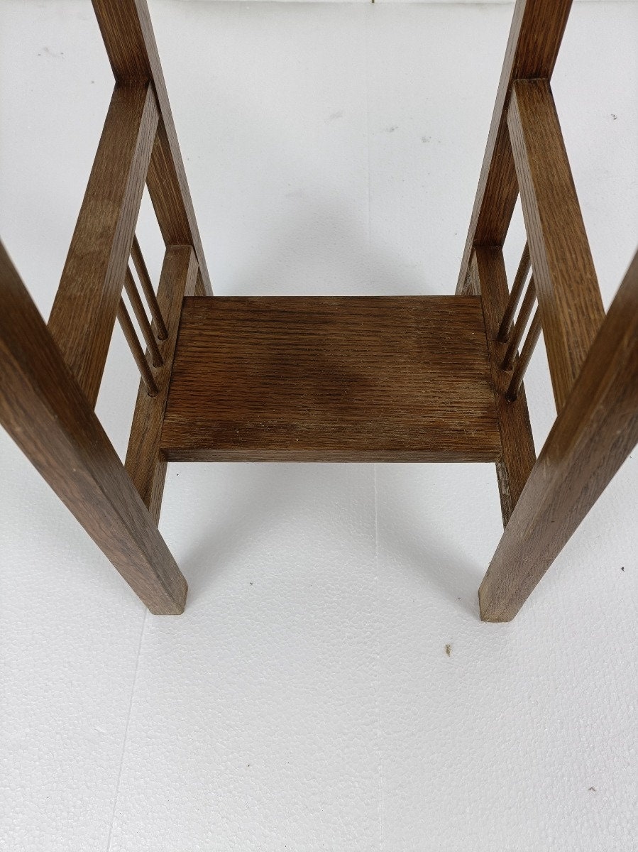 ヴィンテージ 木製 台座 ディスプレイ テーブル プラント スタンド