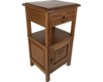 Antique Art Deco Art Nouveau Side Cabinet Table Nightstand End table Bedroom