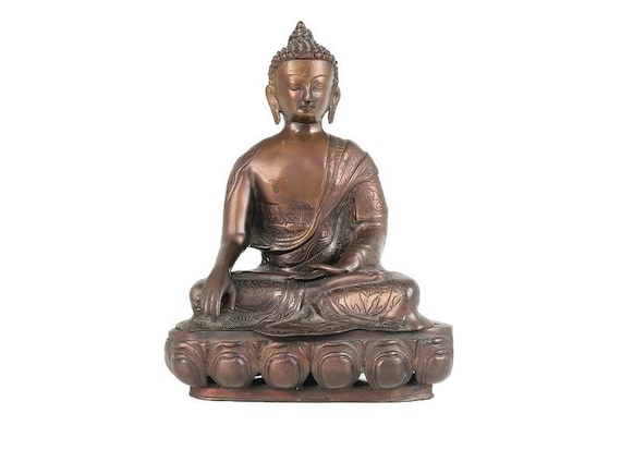 寺院の置物｜古銅/骨董/古道具 彫像 置物 座仏 装飾銅製 ヴィンテージ 寺院 - Etsy 日本