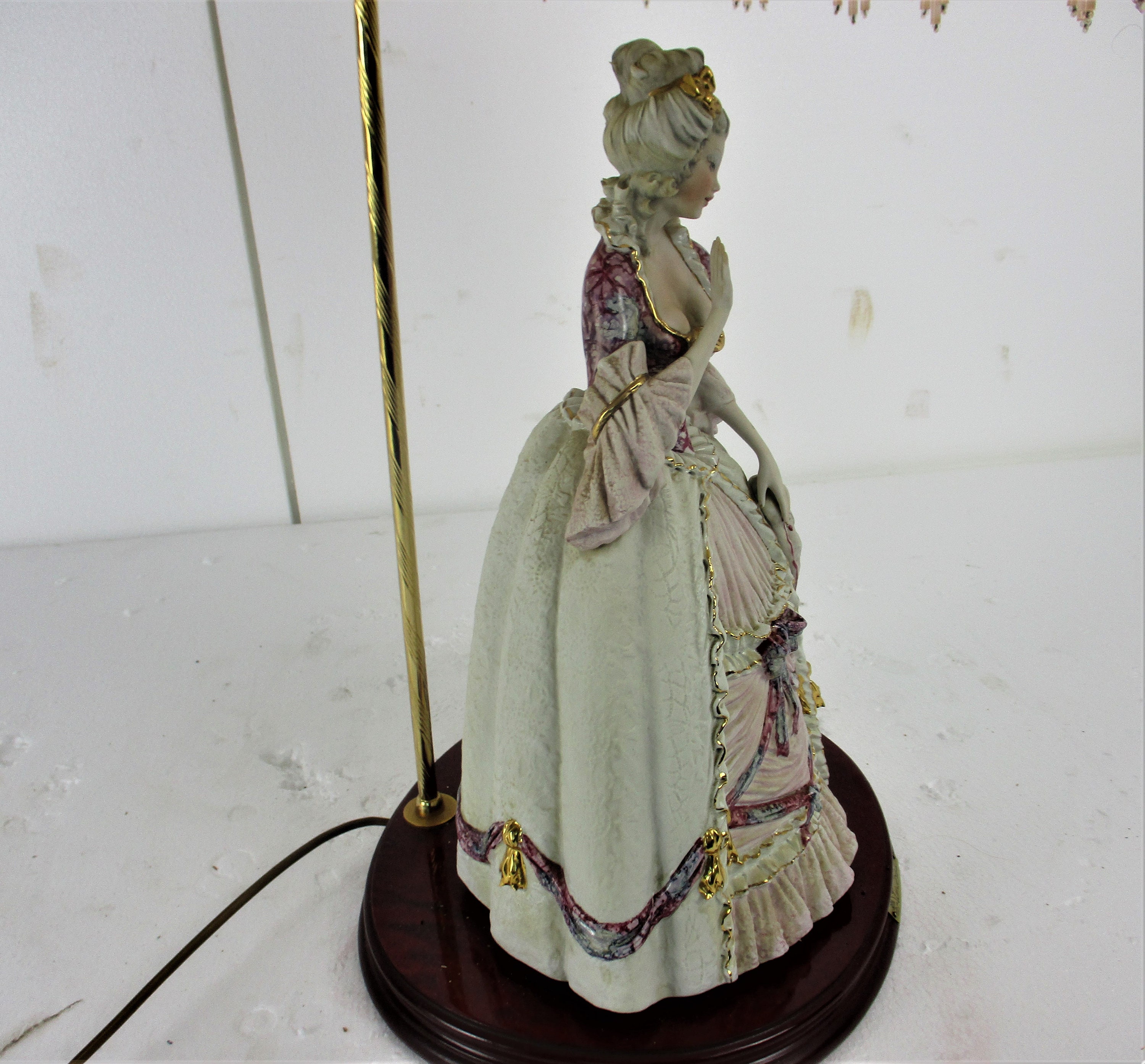 Vittorio Sabadin Desk Lamp Figurine Statue Capodimonte Victorian
