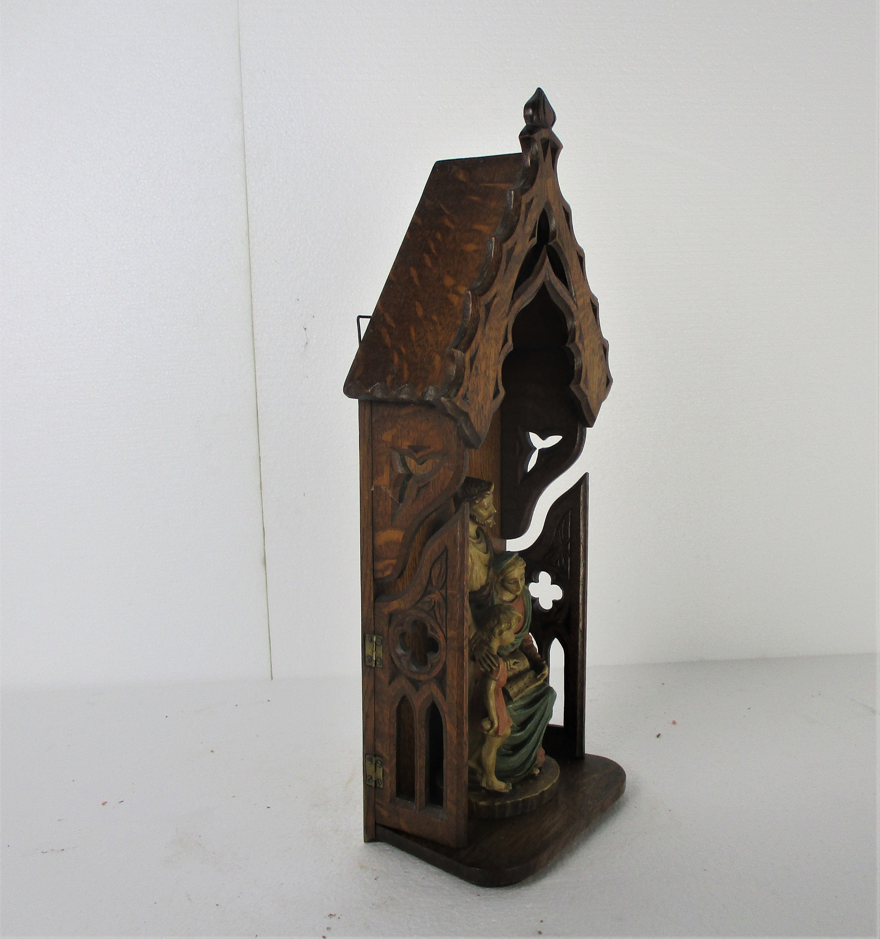 Hand Carved Wooden Chapel Niche for Statue Gothic Style Etsy UK