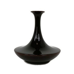 Pino Spagnolo Design for Sicart Post-Modern Vase  Italy Space Age Modernist Brown 70s large