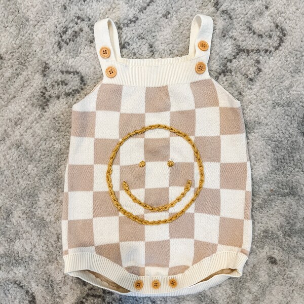 Checkered Romper Etsy