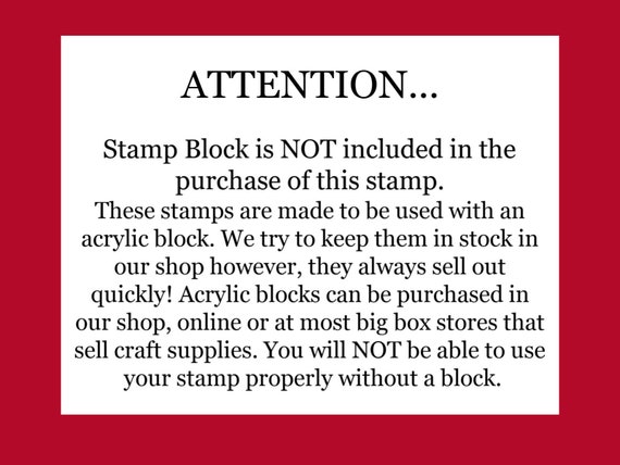 Custom Rubber Stamps for Handmade Cards & Crafts