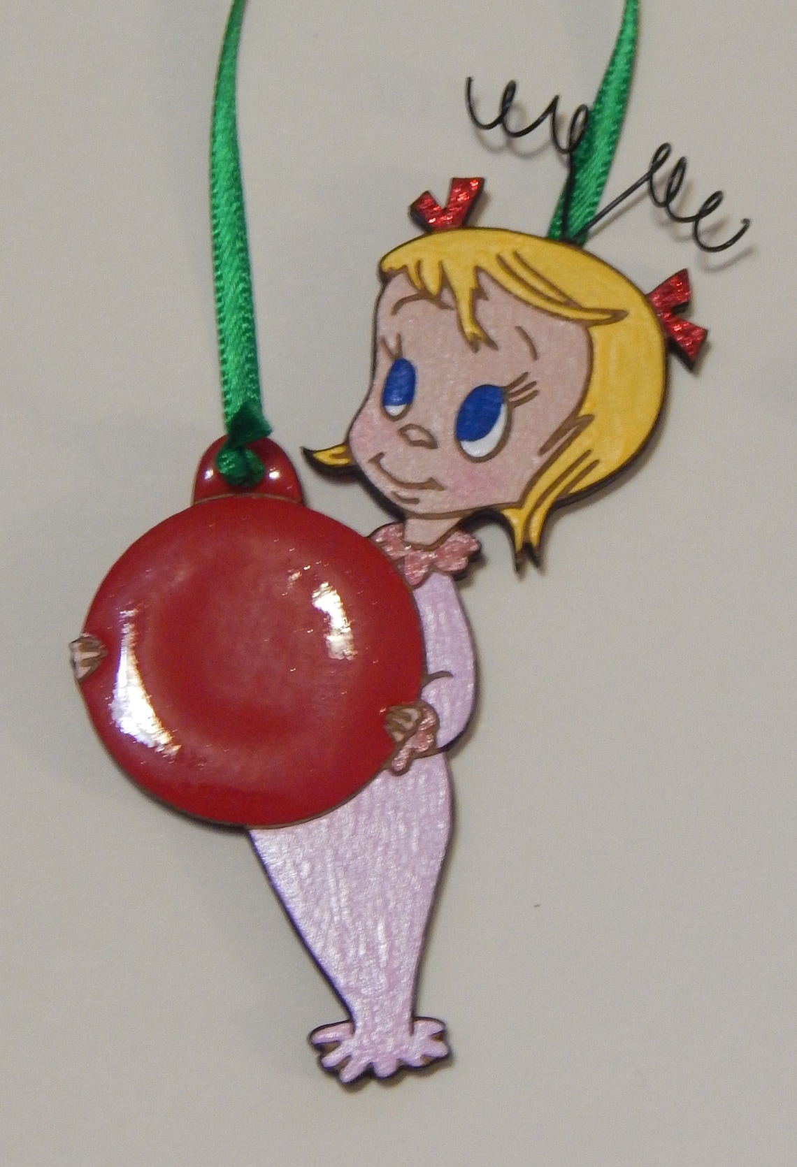 Grinch Cindy Lou Who Personalized Christmas Tree Ornament Etsy UK