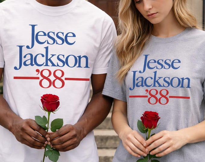 Jesse Jackson ’88 Shirt | Vintage Campaign Tee | Civil Rights Political Shirt | Retro Election Graphic T-Shirt | Unisex History Apparel