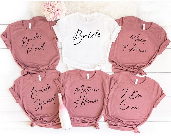 Bachelorette Party Shirt, Brides Team Shirt,  Bridal Shower Shirt, Bridesmaid Shirt,  Bachelorette Favors, Wedding Shirt, Bridesmaid Gifts