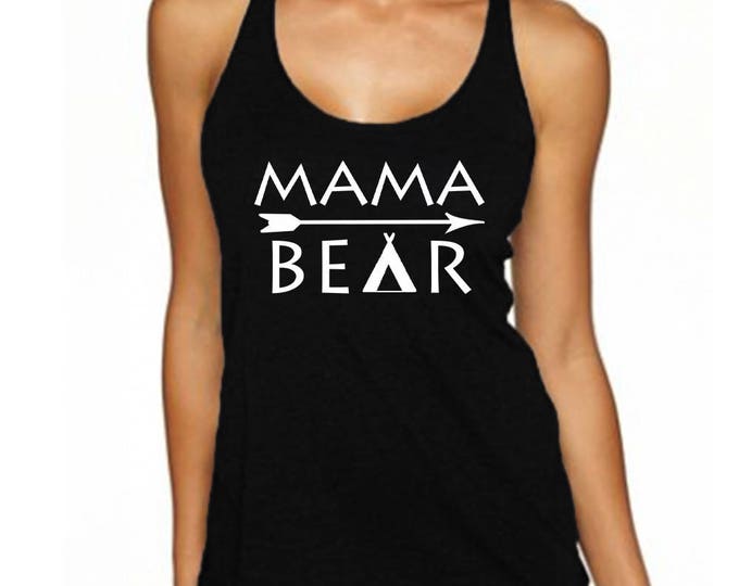 Mama Bear TANK TOP ARROW Mom Mother Mama Bear Tank Top Mothers Day Tank Top